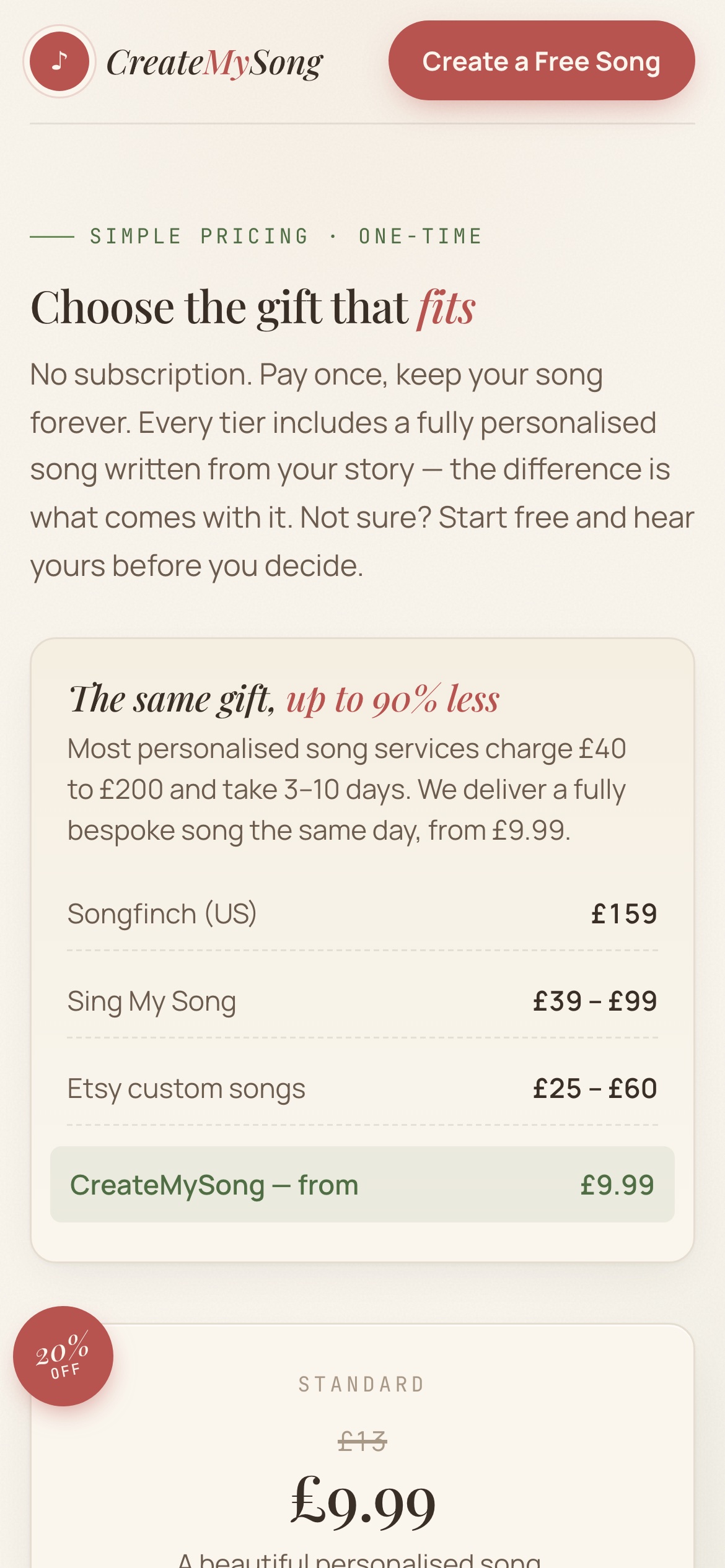 Pricing